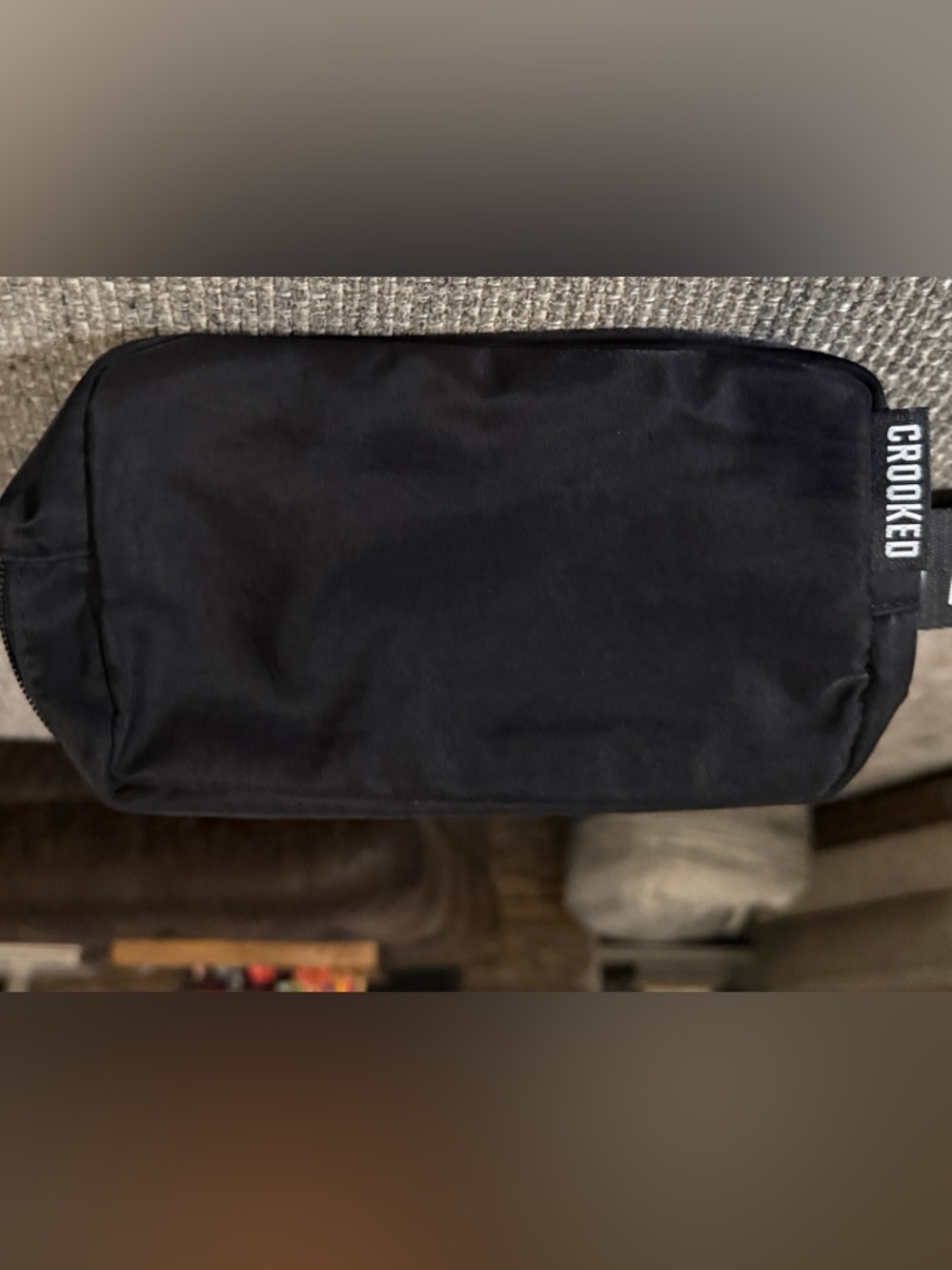 Crooked Black Crossbody Sling Bag for Women